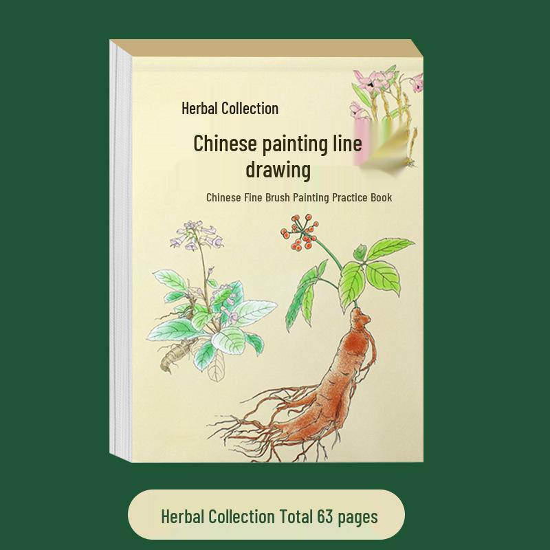 Children's Intro To Chinese Painting: Line Drawing & Coloring Book for Characters, Animals & Plants
