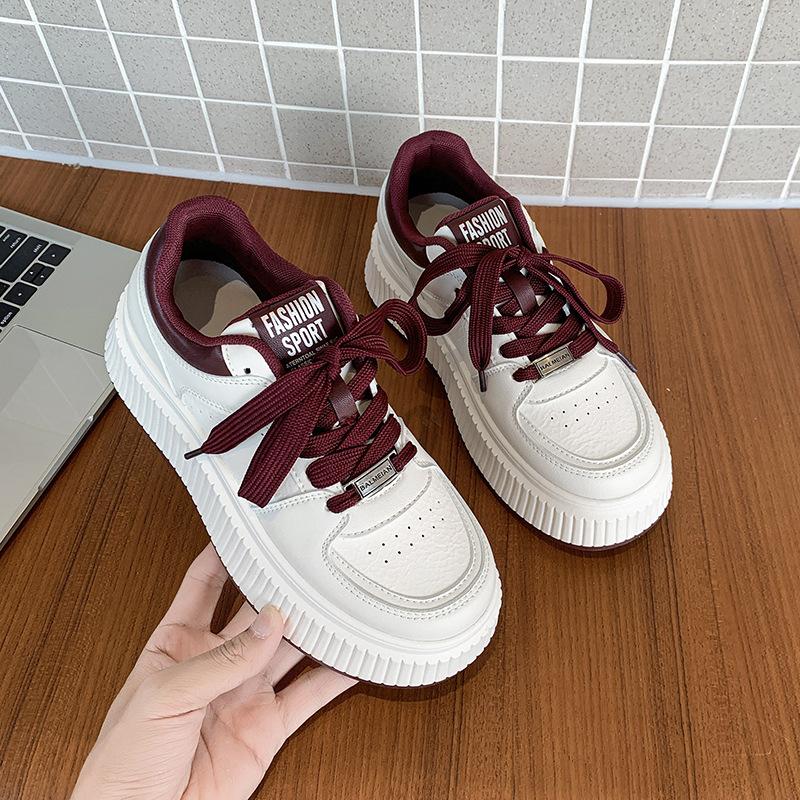 

бисквит толстая подошва с присосками подошва женская обувь маленькие белые туфли женская осенне-зимняя новая женская обувь бархат повседневная универсальная кабан 35