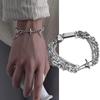 Vintage Punk Stern Mehrschichtige Armbandketten für Damen Herren Hip Hop Y2k Kreuz Sterne Metallarmband Neuer Modeschmuck