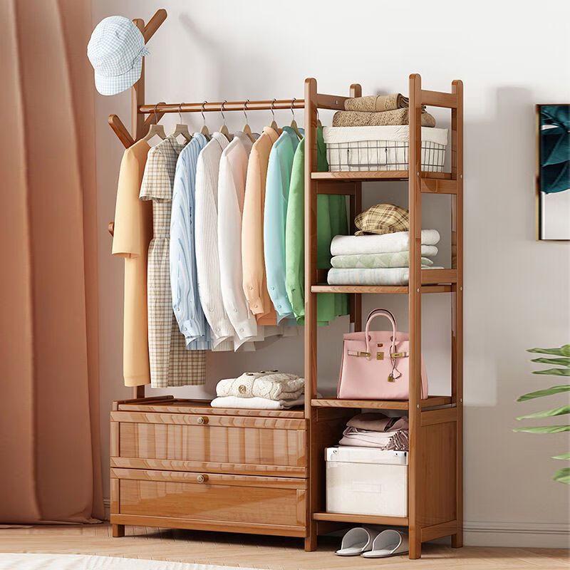 Bamboo Floor Coat Rack