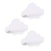 Cute Wall Shelf 3 Pieces Floating Storage Display Cloud-Shaped Aesthetic Room Decor Shelves for Kid's Room Nursery Kitchen
