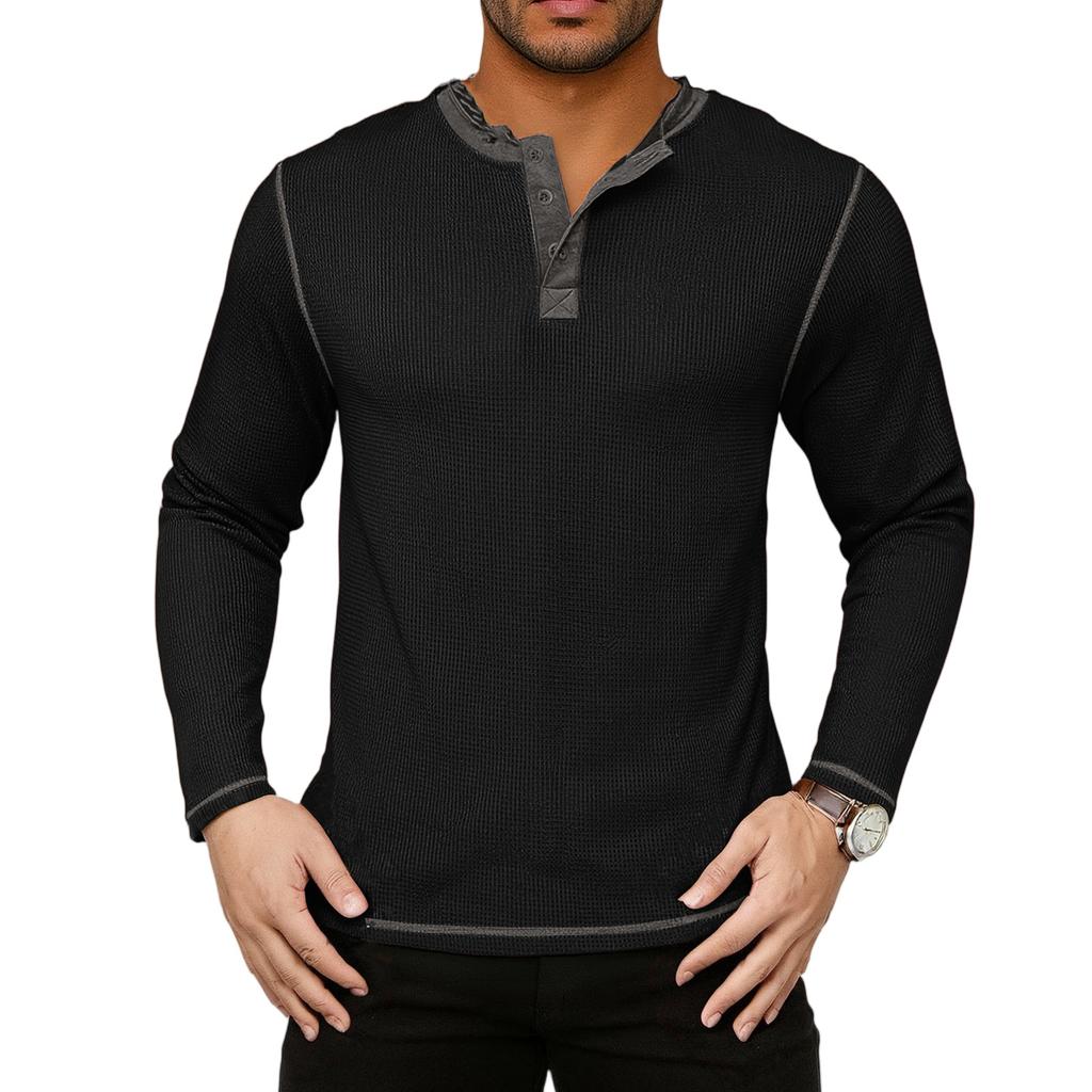 Men's  Leisure  Retro  Waverg  Long  Sleeves  Upper Garment