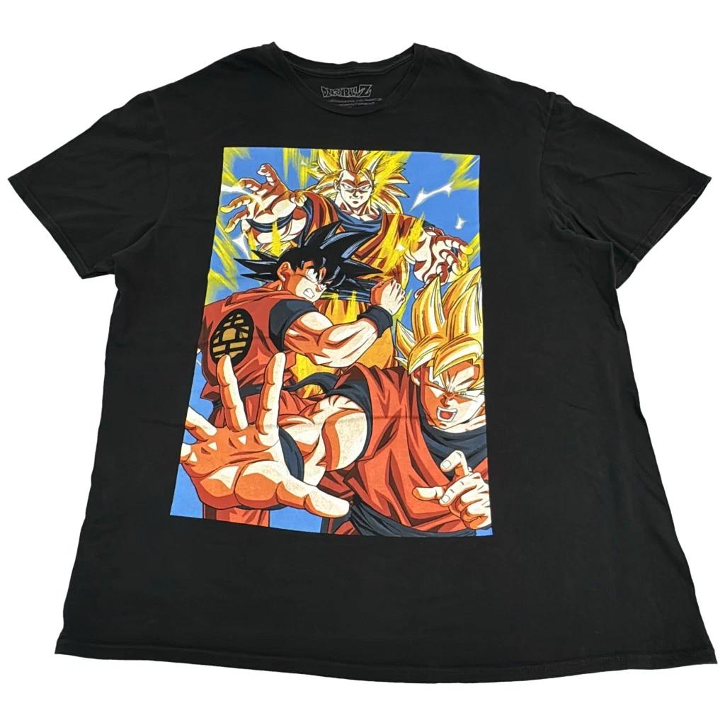 Dragon Ball Z Graphic Anime T-Shirt XL Black Rare Tee 3XL