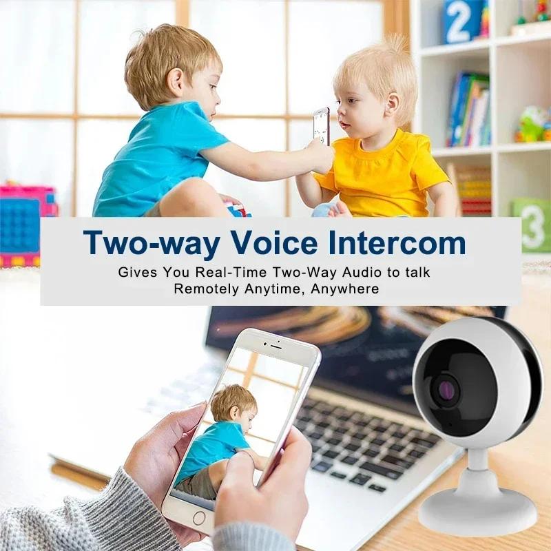 

Infrared Night Vision Two-way Intelligent Smart Home Baby Intercom Surveillance Security Wireless Indoor Camera Monitor 1080P