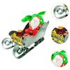 Christmas Sleigh Ornament Decoration Collectible Miniature Xmas Decor for Festival