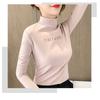 Half High Collar Undershirt Long Sleeved T-shirt Women's Top