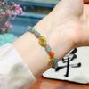 New Jade Bead Bracelet: Peace Blessing Ruyi Design for Women
