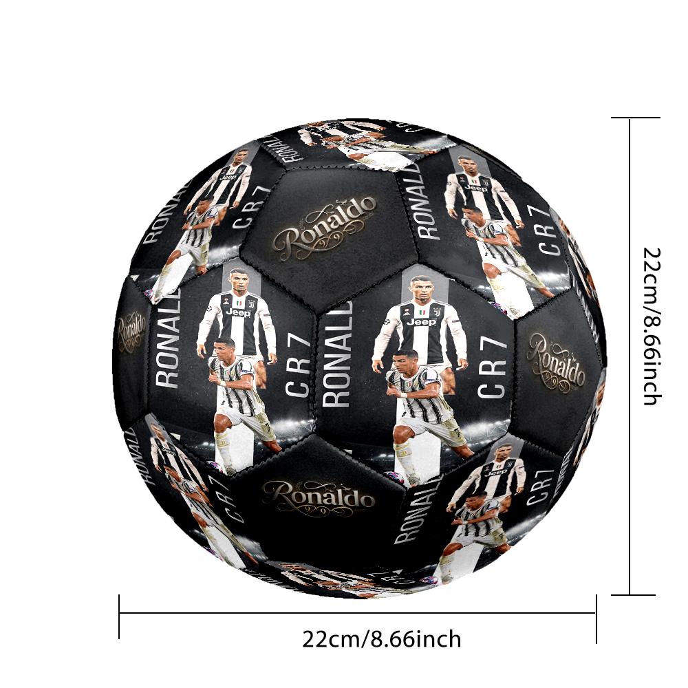 Ronaldo's Iconic Number Seven Size 5 Football Machine-Stitched Indoor/Outdoor Training and Matches Unique Gift for Soccer Lovers