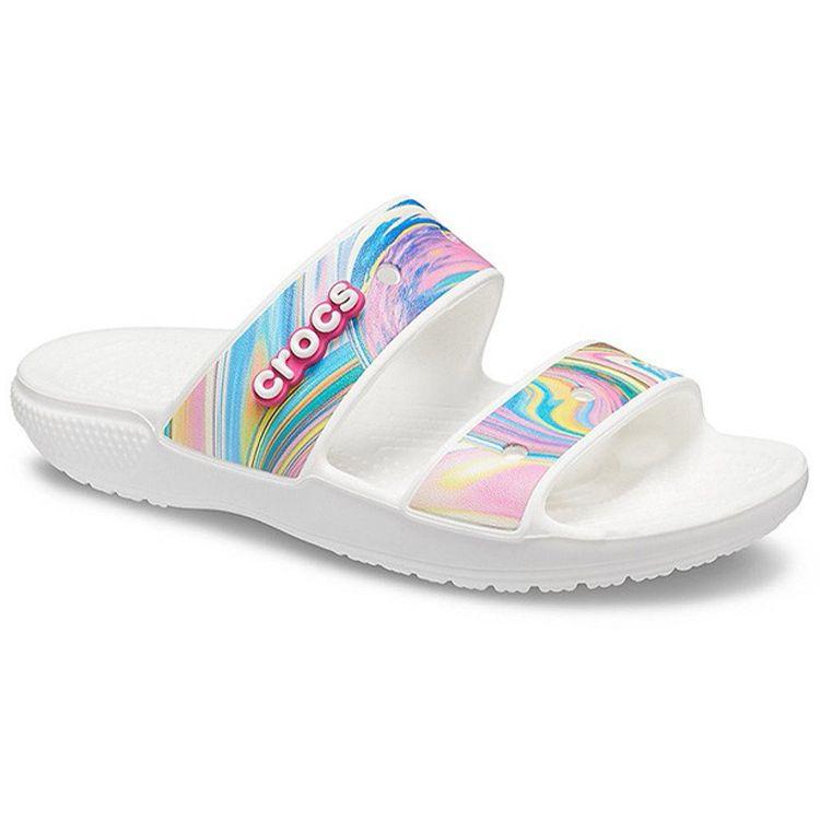 Crocs Classic Rendered Casual Clogs Women Footwear Multicolor 207248-928