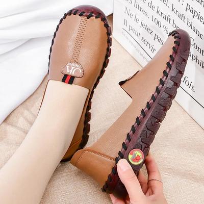Women 'S Moccasins Leather Oxford Flats Soft Mother High Quality Loafers Women Plus Size 41 42 Moccasin Flat Ballet Shoes