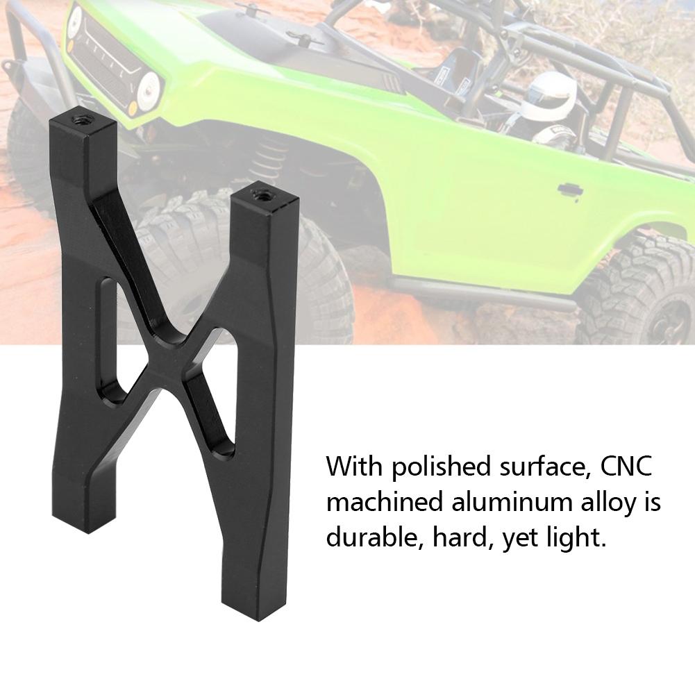 RC Car Aluminum Bumper Frame Brace for Axial SCX10 Electric Remote Control Crawler (Black)