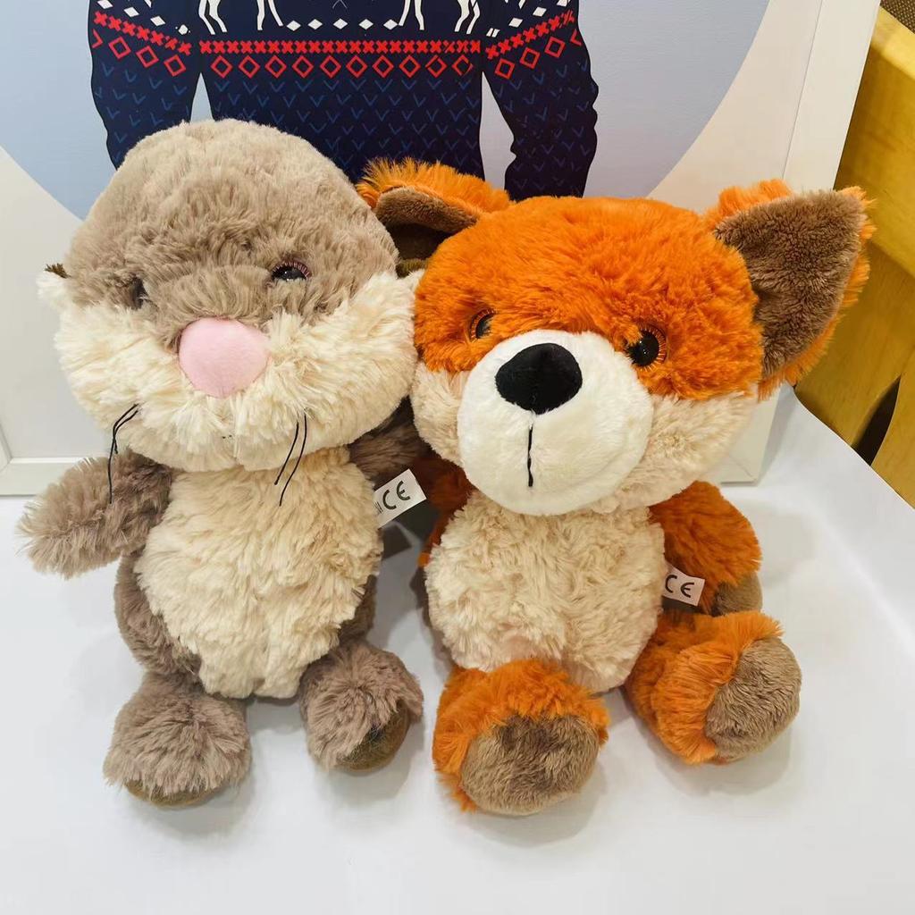 Cute Animal Fox Otter Plush Toy Doll Grab Machine Doll Wedding Throwing Girl Birthday Gift