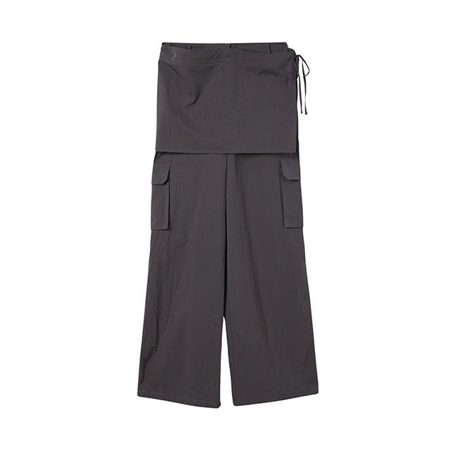 Wrap (Set-Bottoms) Wrap Skirt Cargo Wide Pants Aq1Wp268