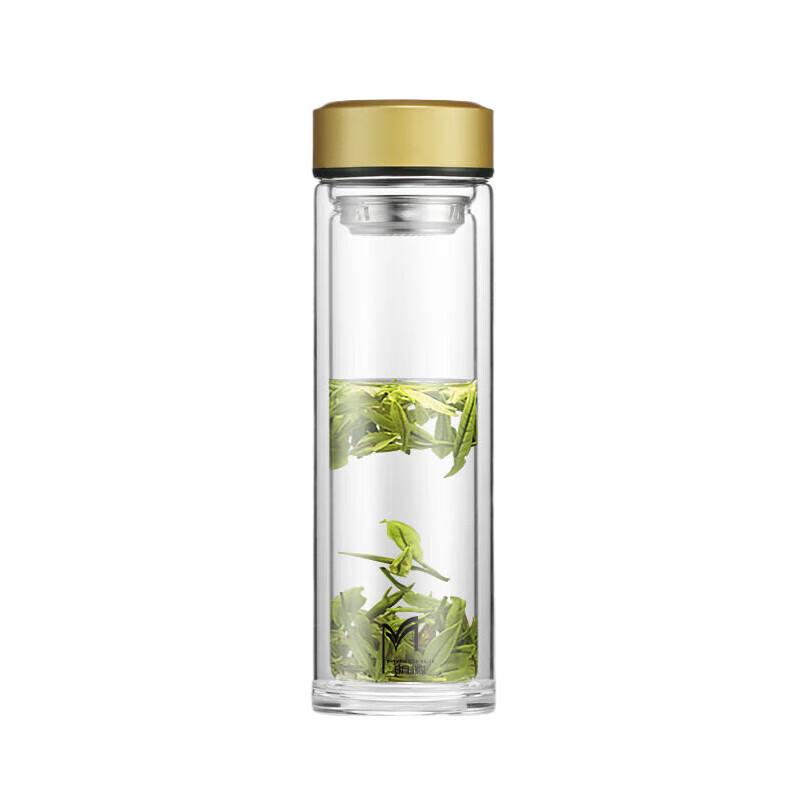 MINGHUI Double-Layer Glass Tea Infuser Bottle