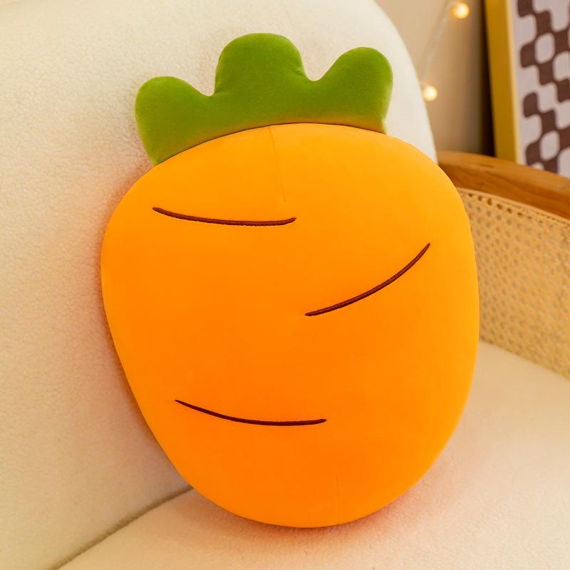 Carrot Soft Throw Pillow Doll Creative Vegetable Cartoon Plush Toy Down Cotton