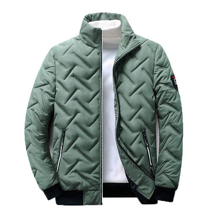 Men's Autumn/Winter Korean Style Lightweight Cotton Stand Collar Jacket