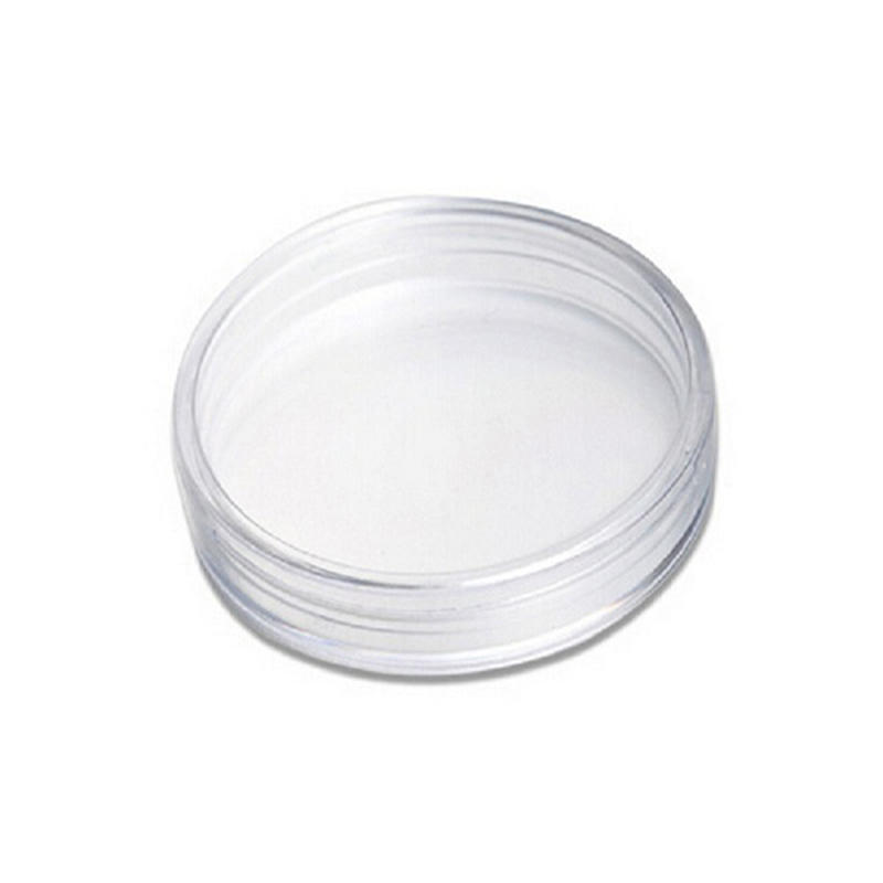 10Pcs 19Mm Clear Round Cases Coin Storage Capsules Holder Round Plastic