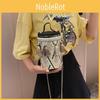 Style Circular Ethnic Handbag Women Shoulder Bag With Tassels For Events Casual