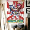 Samurai Pizza Cats Pattern Home Decor Tapestry, Wall Hanging, Decorative RV Wall Cloth.SGT0917510