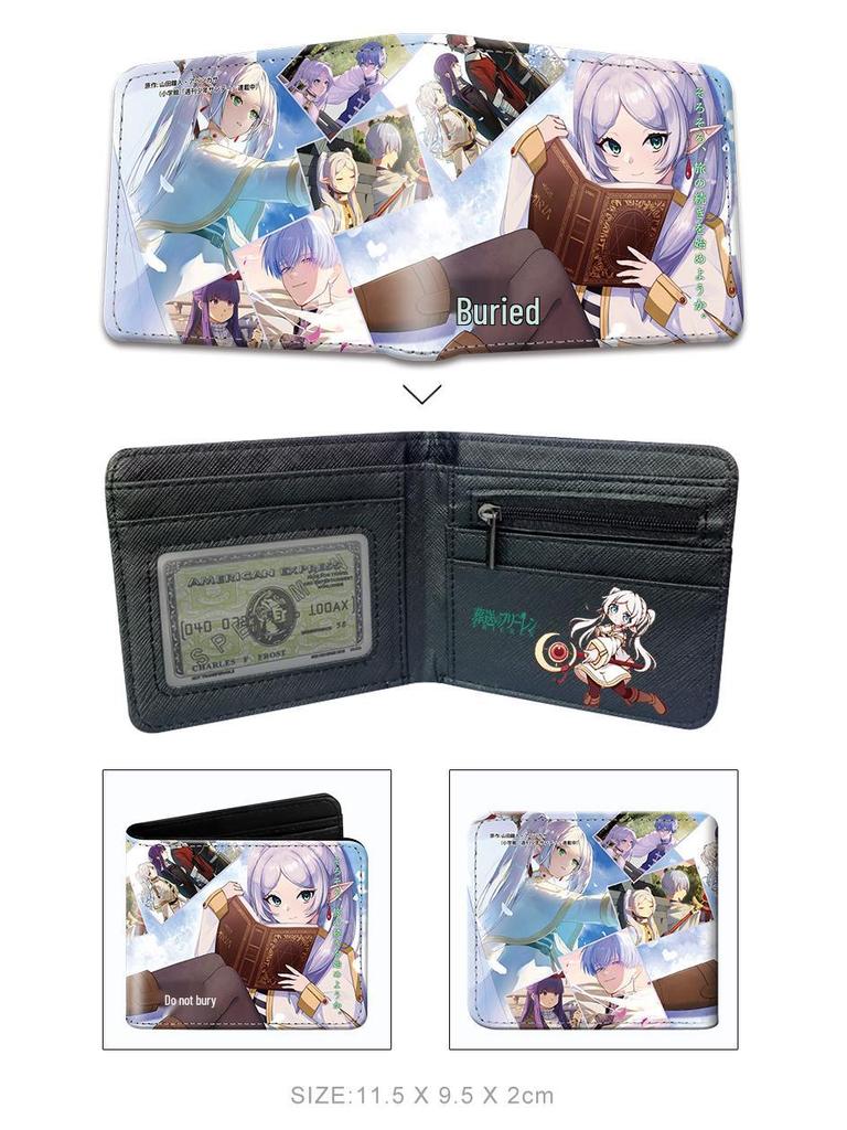 Frieren: Beyond Journey's End 3D Anime Coin Purse - Stereoscopic Embossed Cartoon Design