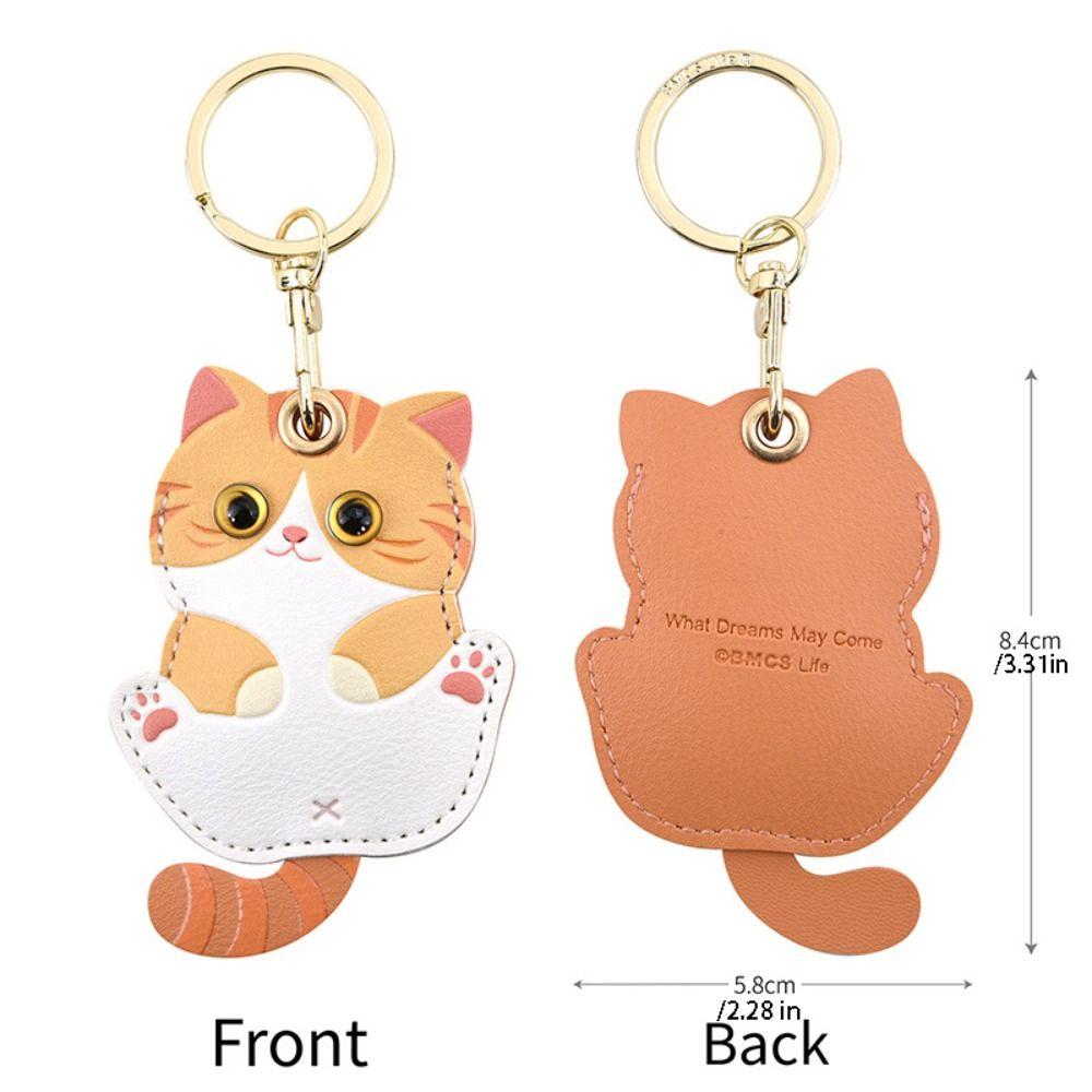 DIY Animals Keychain Handmade Access Card Cover Cute Key Ring Car Accessory