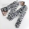 Plush Y2K Leopard Print Spicy Belts Stylish Women Faux Fur Waist Belt American Retro Street Style Deco Accessories