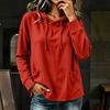 Women's Fashion Casual Hoodie Long Sleeve Loose Fit Color Pullover Sweatshirt for Everyday Wear