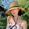 Wide Brim Straw Bucket Hat Summer Visor Cap Retro Women's Straw Hat  Unisex