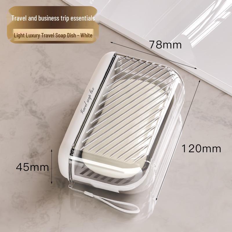 

Portable Sealed Travel Soap Dish with Draining Lid