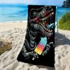 Gorilla multi-colored ice cream bar pattern polyester microfiber beach towel is highly absorbent suitable swimming beach outings