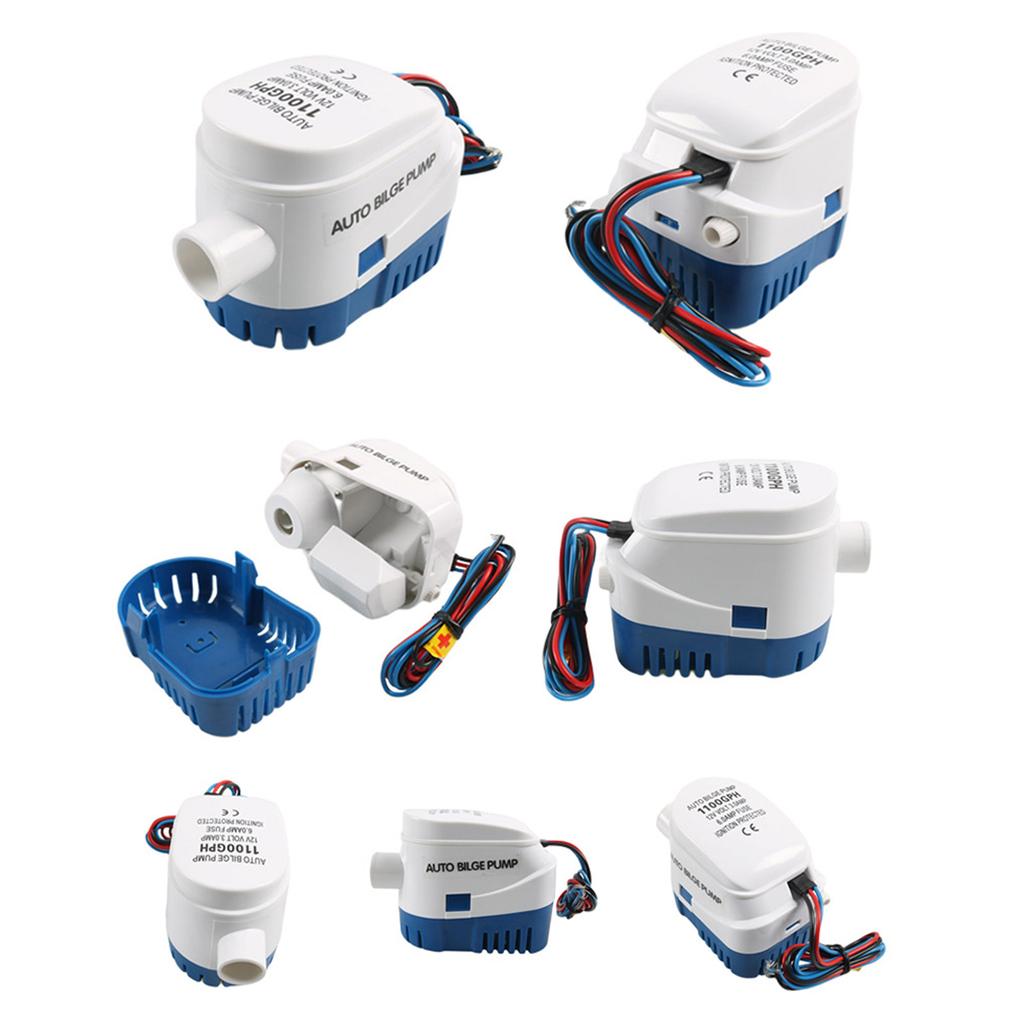 Pompă de santină compactă și durabilă 12V 11000gph Pompă submersibilă automată cu comutator plutitor încorporat Pompă de santină de mare capacitate