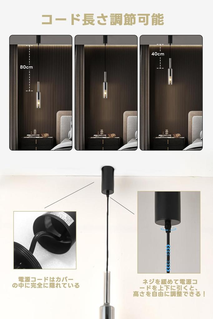 SPAHER Pendant Light, E26 Base, for Ceiling Mount, Wine Bottle Design, Transparent, 80cm Adjustable, Hanging, Stylish, Indirect Lighting, Glass, for