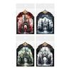 4 Style Dark Gate Series PET Sticker Retro Gothic Handaccount Material Collage Stickers For Junk Journal Scrapbooking Decorative