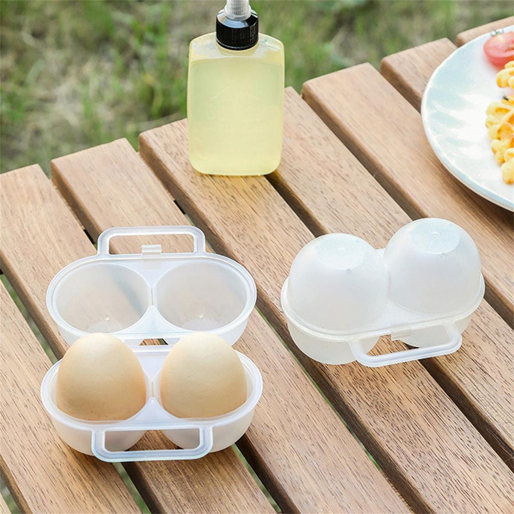 Camping Egg Storage Box, Outdoor Portable Portable Egg Holder Eggs Carrier Egg Case Plastic Egg Container For Kitchen BBQ Travel Refrigerator