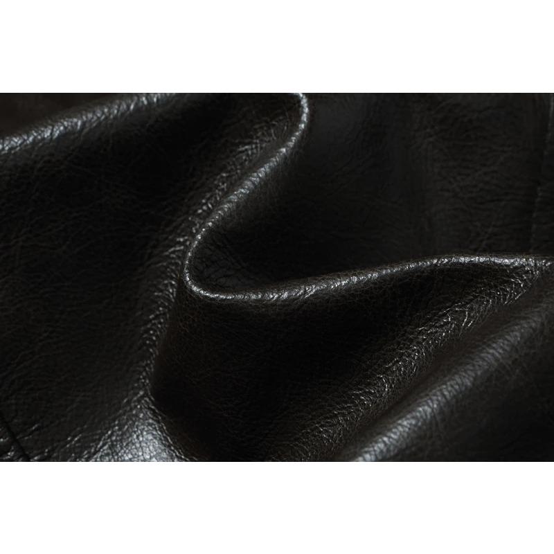 Čínská velikost Pánská kožená bunda z pravé hovězí kůže Pánské bundy Slim Šedá Hnědá Bunda se stojáčkem Pro muže Jaro Podzim