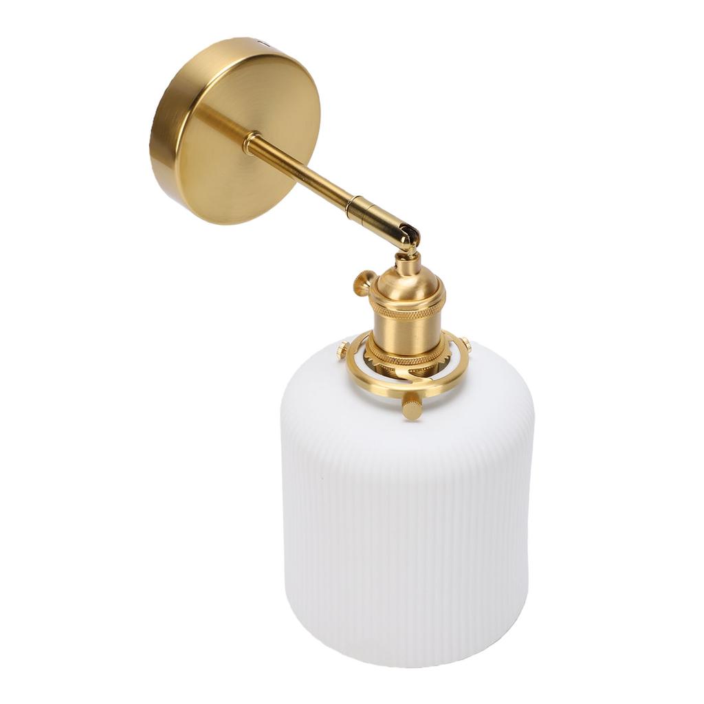 E27 LED Wall Lamp Sconce Pull Chain Switch Modern Wall Light Fixture for Bedroom Reading Indoor