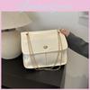 Stylish Retro Casual Pu Shoulder Bag With Chain Strap For Spring Office Use