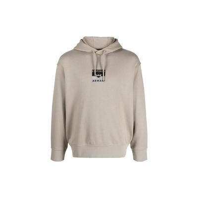 Solid Color Letter Print Sweatshirt Men Tops Beige 6R1MCN-1JWPZ-0643