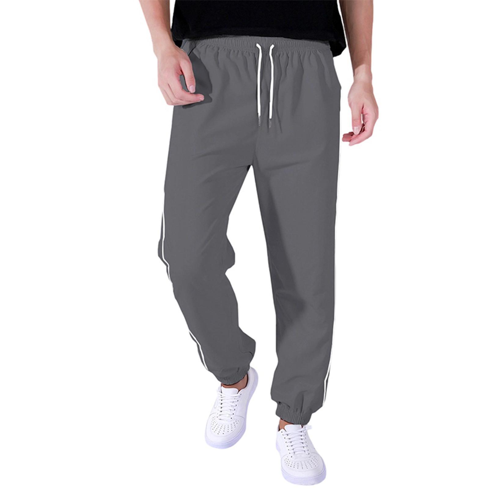 

Men s Overalls Drawstring Multi Pocket Casual Pants Hiking Pants L