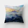 Blue Sea Landscape Ink Scenery Print Pattern Cushion Cover Home Living Room Sofa Decorative Pillow Pillow Cover 40X40CM