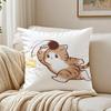 Cute Cat Athlete Childlike Heart Cushion Cover Pillowcase Antidustmite living Room Sofa Decor Cushion Room