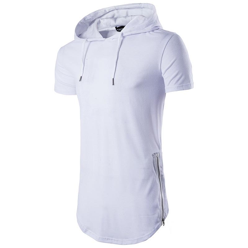 Mens Slim Fit Short Sleeve Hooded Tee With Premium Quality Muscle Tops For Casual Fashion