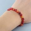 Festive Gifts Red Agate Beaded Bracelet Warm Fashion Jewelry For Men And Women Daily Wear Simple Versatile Accessory