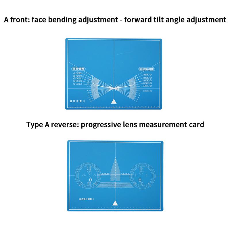 

Регулировка оправы очков Пластина для измерения диаметра линз Тестовая карта для оптического магазина Аксессуар для очков Инструмент для ремонта прогрессивных линз A