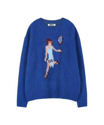 Tennis Girl Mohair Knit [Blue]