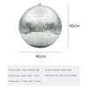 Silver Disco Reflective Ball KTV Bar Wedding Party  Disco Ball 360 ° Rotating Mirror Reflective Sphere