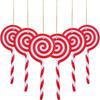 Acrylic Candy Cane Ornaments for Christmas Tree Decoration