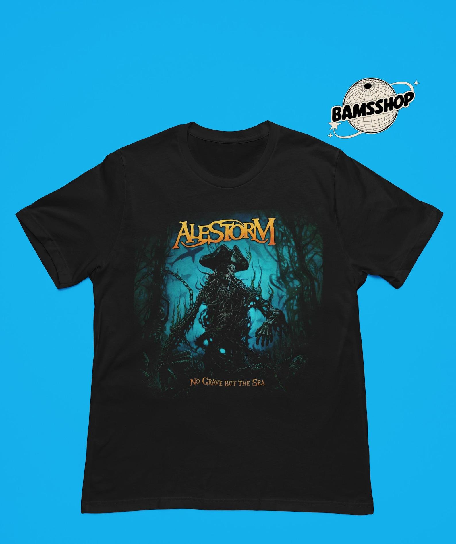 Alestorm T-Shirt - Metal Music Shirt - No Grave But The Sea Album - Alestorm Merch - Unisex Rocker Clothing L