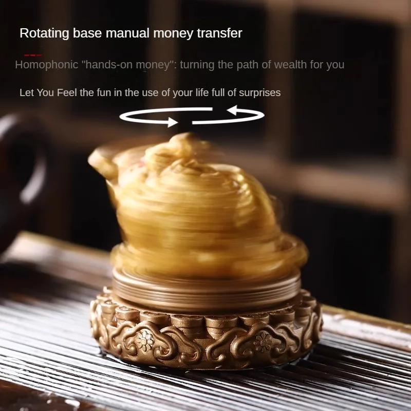 High-grade Golden Tea Ornaments New Chinese Style Table Decoration Crafts Gift Color-Changing Tea Pet