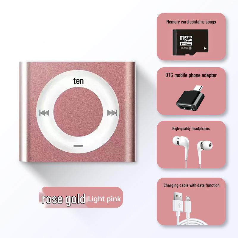 Portable Mini MP3 Player for High School Students - Music & English Listening